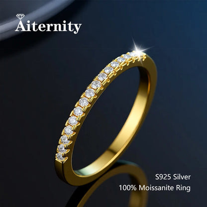 Moissanite Gyűrű 925 Nőknek