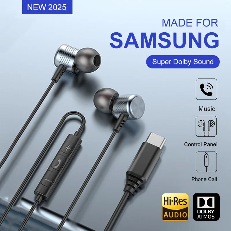 USB C Fülhallgató Dolby Sound