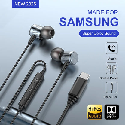 USB C Fülhallgató Dolby Sound