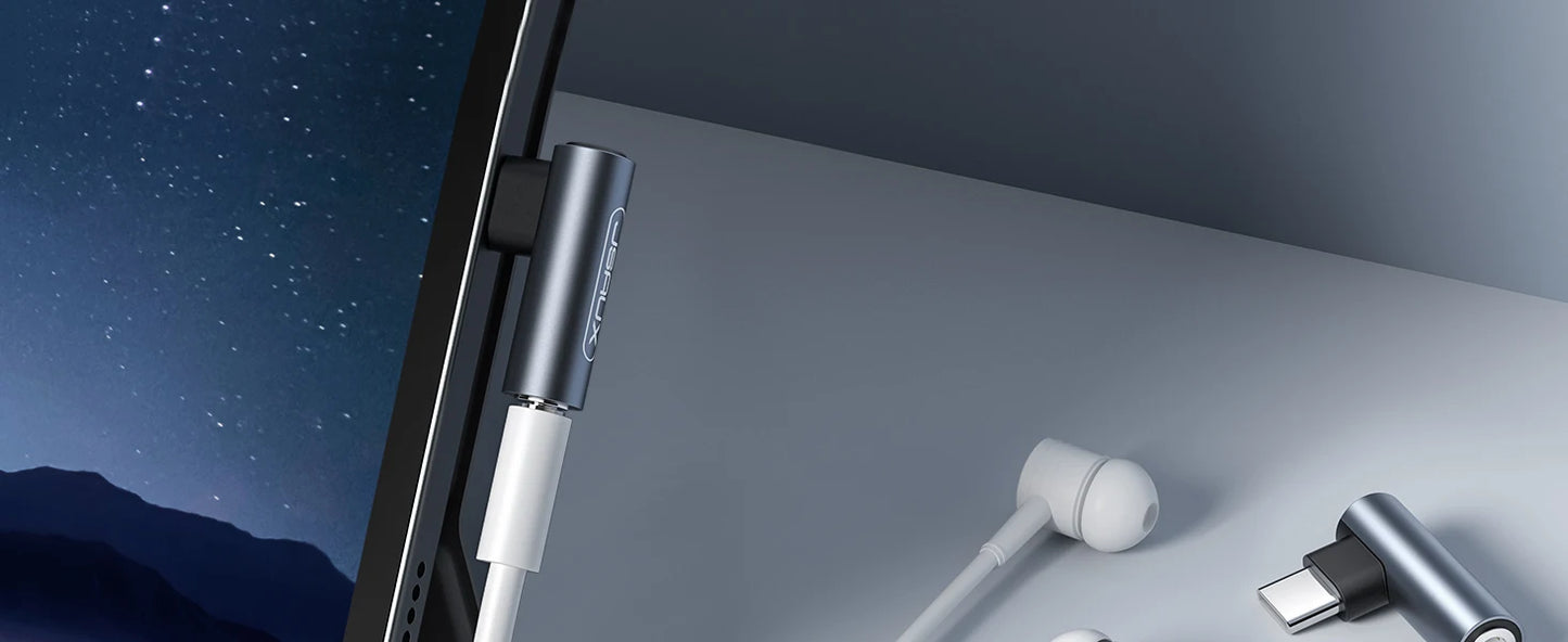 Type-C 3.5mm 90° Audió Adapter