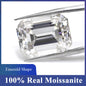 Moissanit Smaragdvágás 0.2-10ct