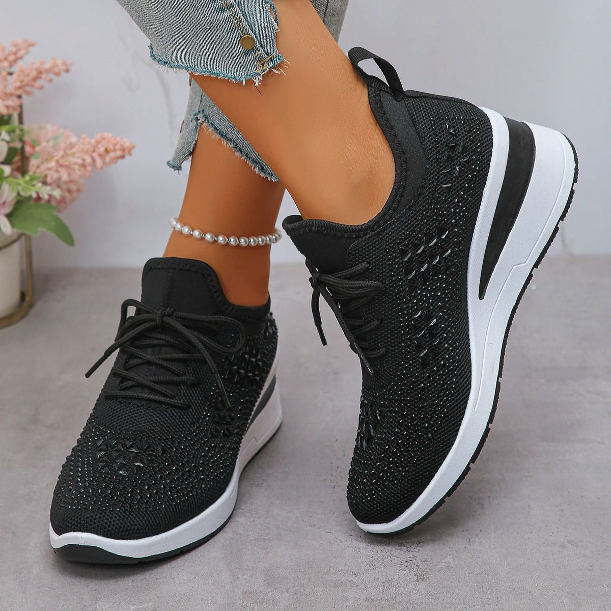 Shoes Breathable Mesh Lace-up