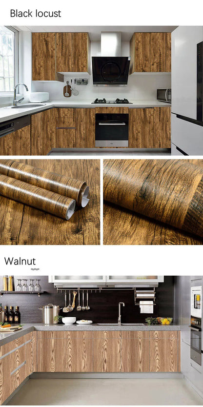 Wood Pattern Self-Adhesive Wall Film