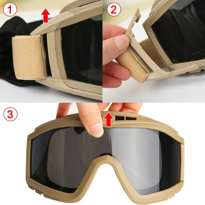 Airsoft Szemüveg Szélvédett UV