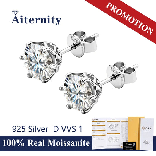 AITERNITY Moissanite Fülbevaló