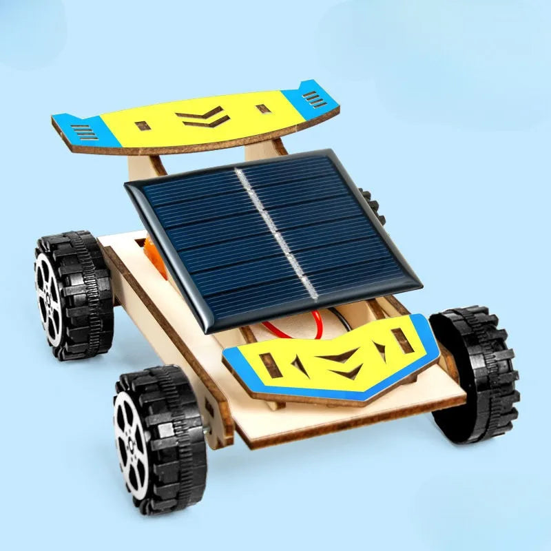 Napelemes Fa Autó Diy Puzzle