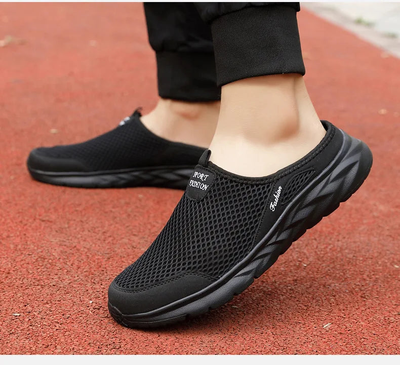 Férfi Nyári Papucs - Lélegző Hálós Slip-On Félcipő