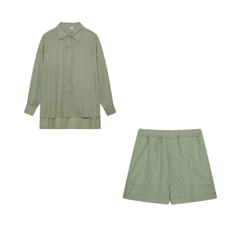 Női Suit Set Jacquard Ing