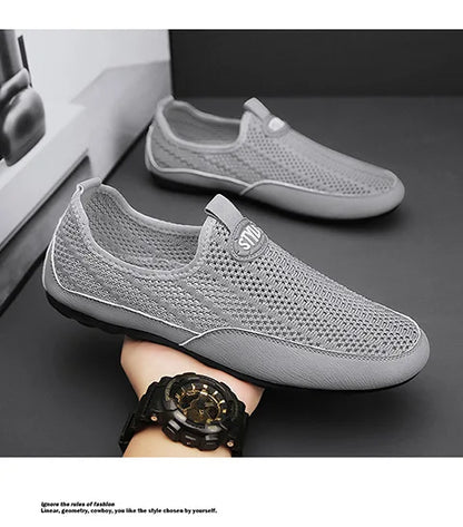 Férfi Nyári Mokaszin Cipő Könnyű Mesh - Elegáns Casual Loafer