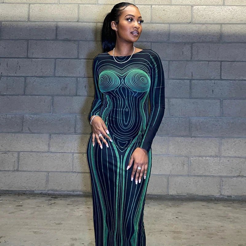 Damenkleid mit offenem Rücken
