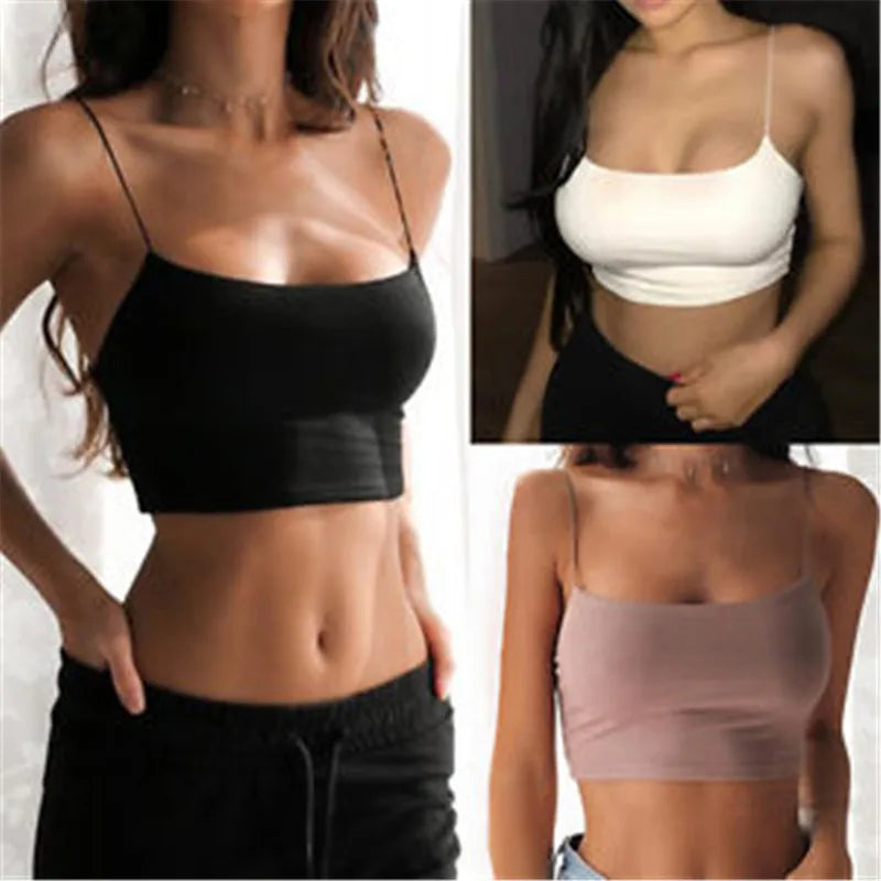 Chic Crop Top Női DIAUCHARNCN