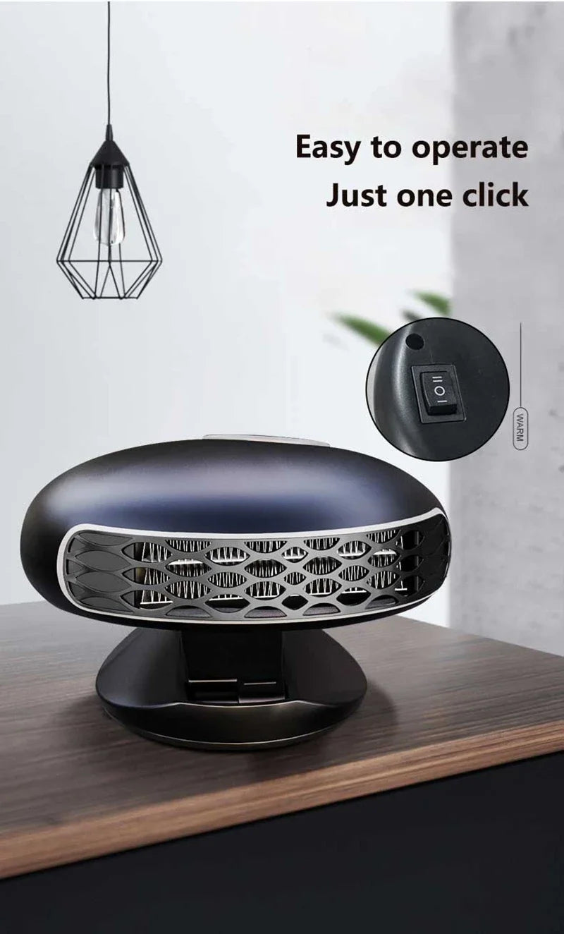 Xiaomi 12V/24V Autós Fűtő-Hűtő 2in1 - 360° Forgás, Gyors Melegítés, Összecsukható