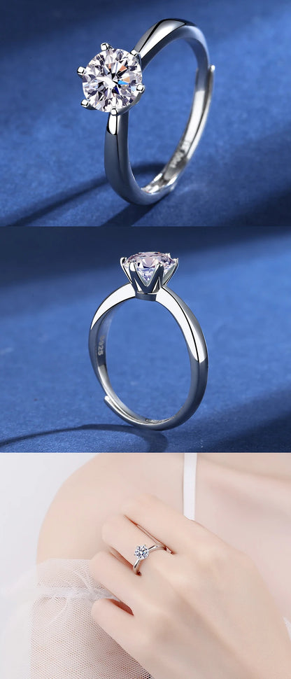 AITERNITY Moissanite Gyűrű 2ct