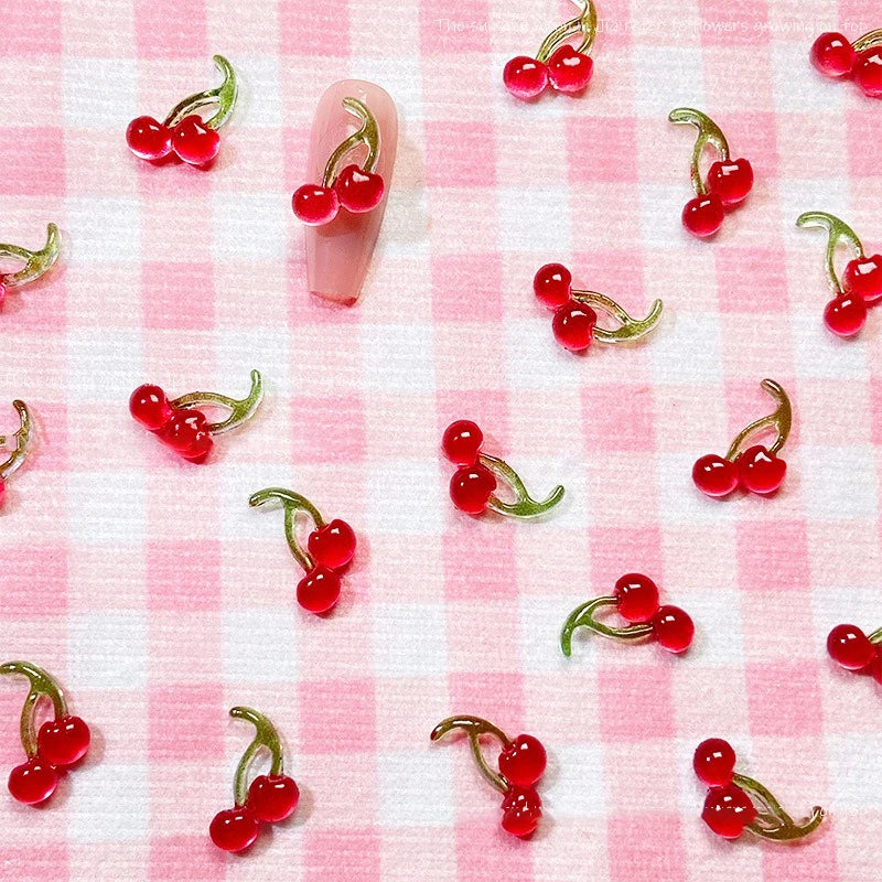 Köröm Dísz Cherry 3D Resin