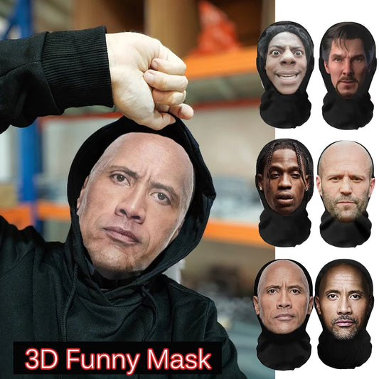 Realisztikus 3D Arcmaszk Férfiaknak és Nőknek - Halloween Cosplay Balaclava