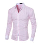 Férfi Ing Slim Fit Csíkos Liva