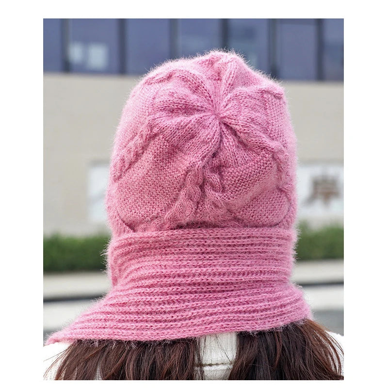 YBCN Damenmütze, gestrickt, warm