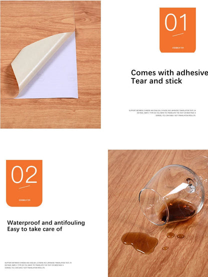 Wood Pattern Self-Adhesive Wall Film