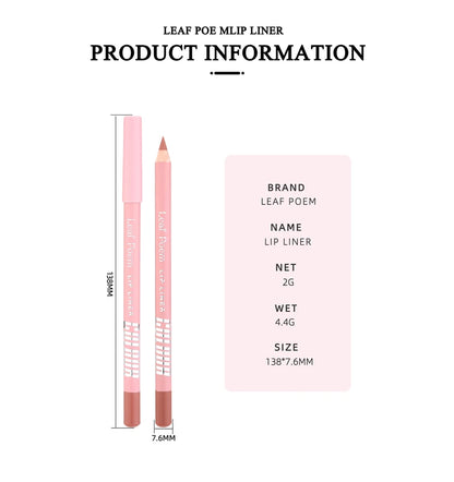 Zuofily Lipliner Tartós Nude