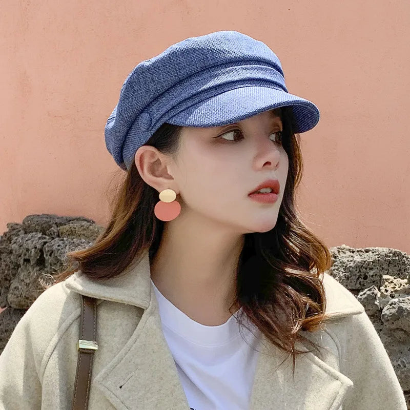 YBCN Sapka Beret Unisex Pamut