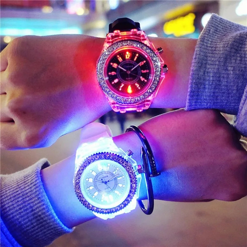 Led Világító Óra Case