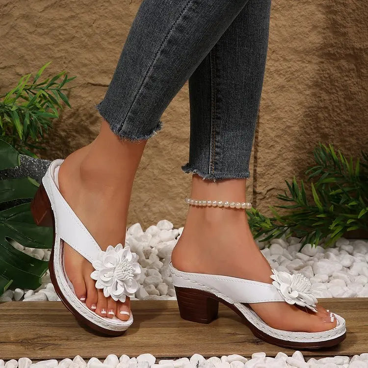Schuhe mit PU-Obermaterial und quadratischem Absatz