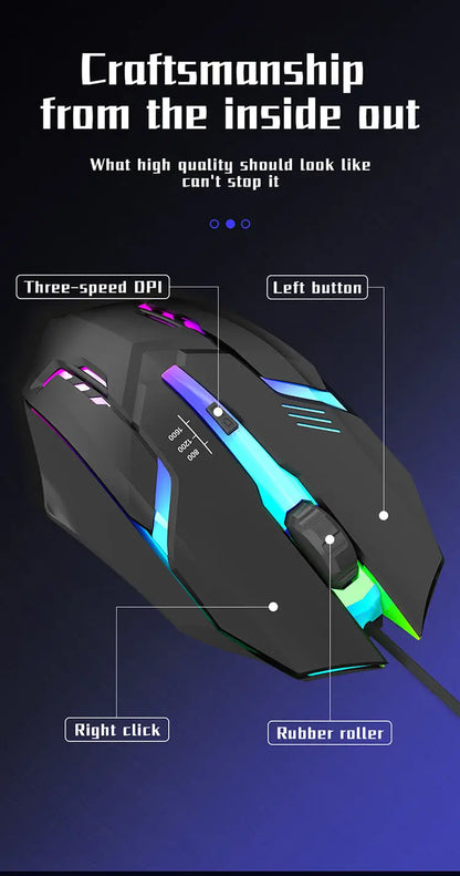 Dtvane Gamer Egér Ergonomikus
