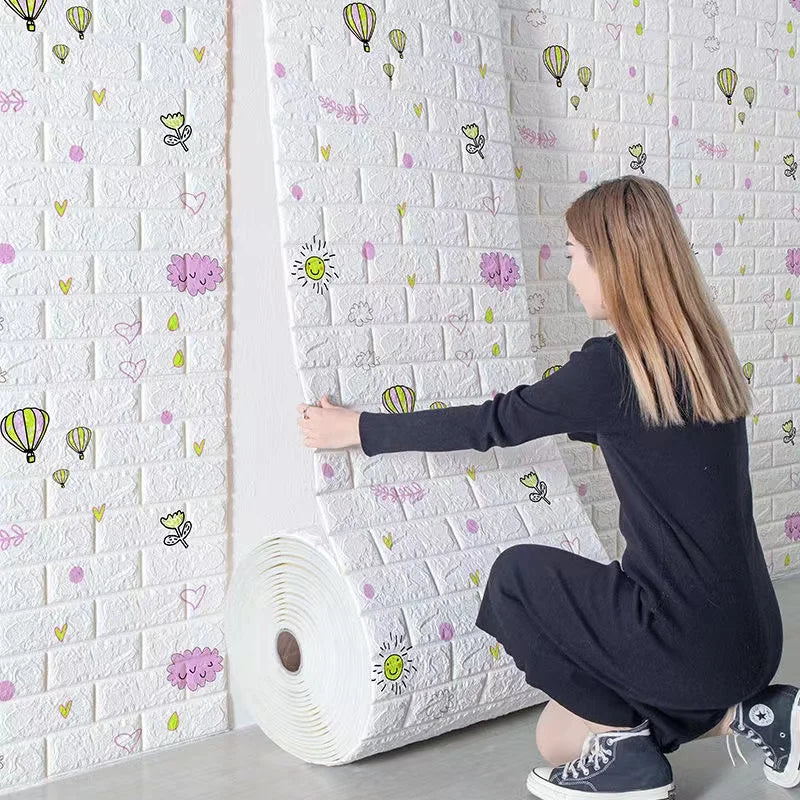 Self-Adhesive 3D Brick Wall Sticker