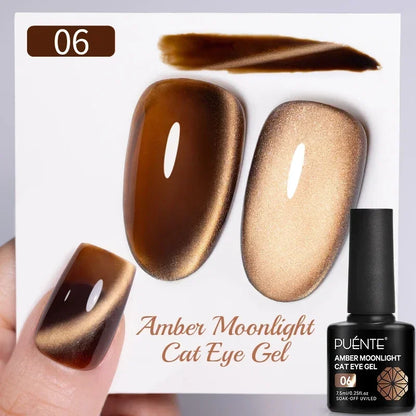 Puente Cat Eye Gel Fényes Kék