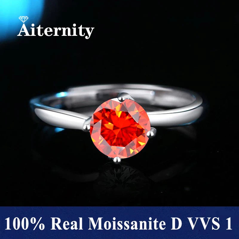 Moissanite S925 Nőknek Gyűrű