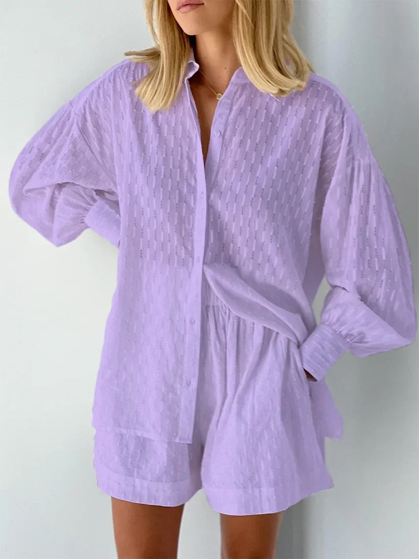 Női Suit Set Jacquard Ing