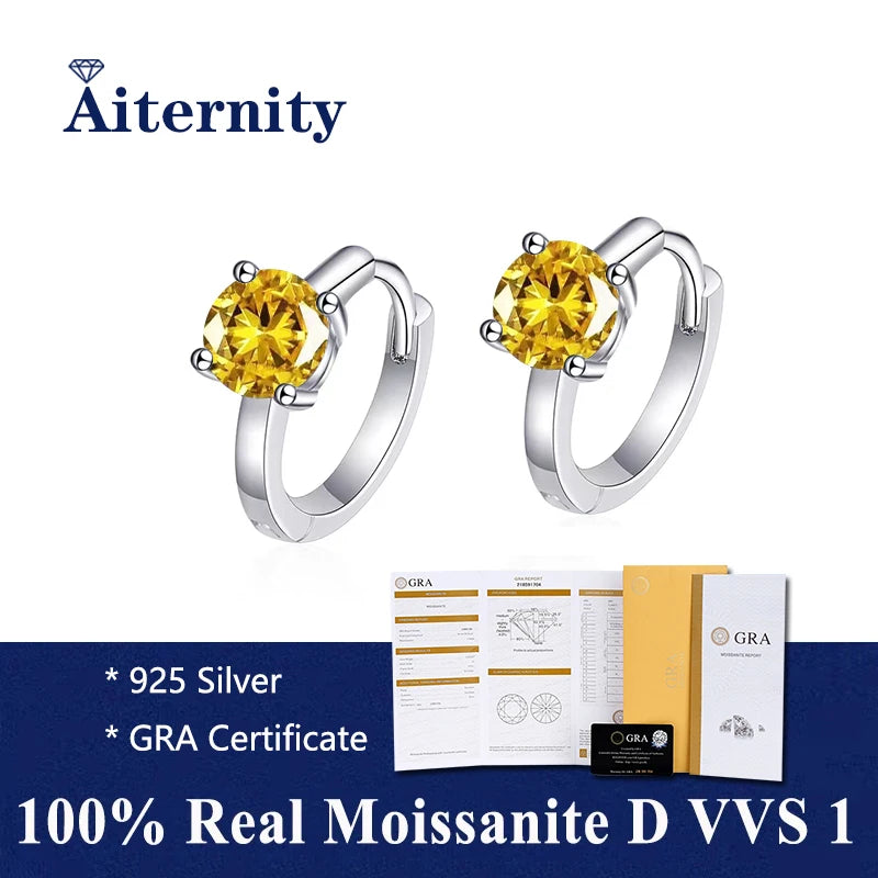 Moissanite Fülbevaló Aiternity