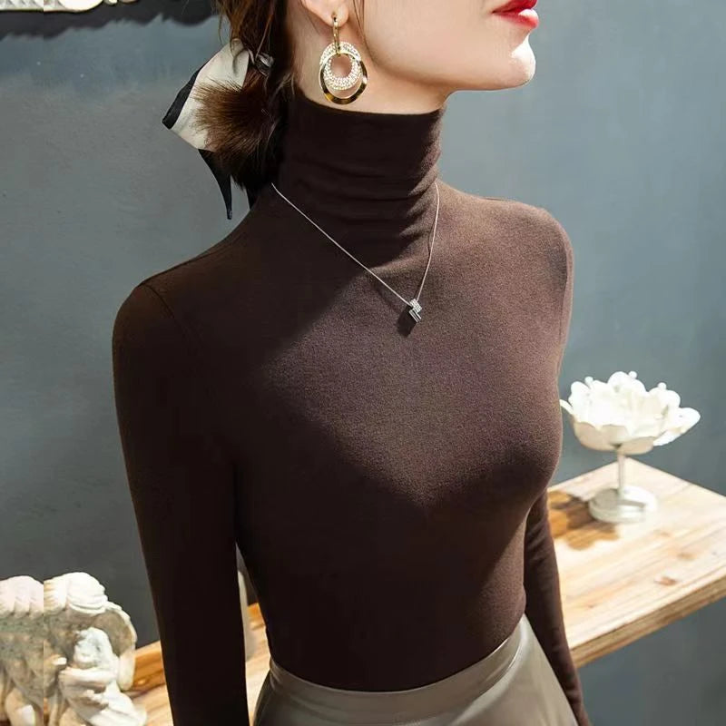 JEYONGZOOCN Turtleneck Warm Women