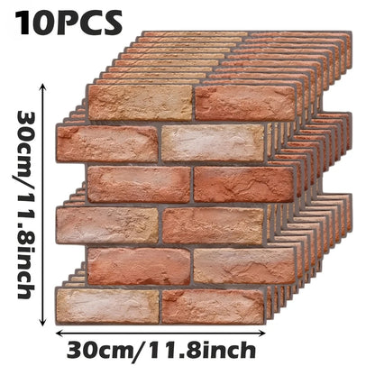 3D Tégla Mintás Falmatrica