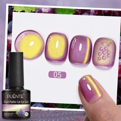 Puente Cat Eye Gel Fényes Kék