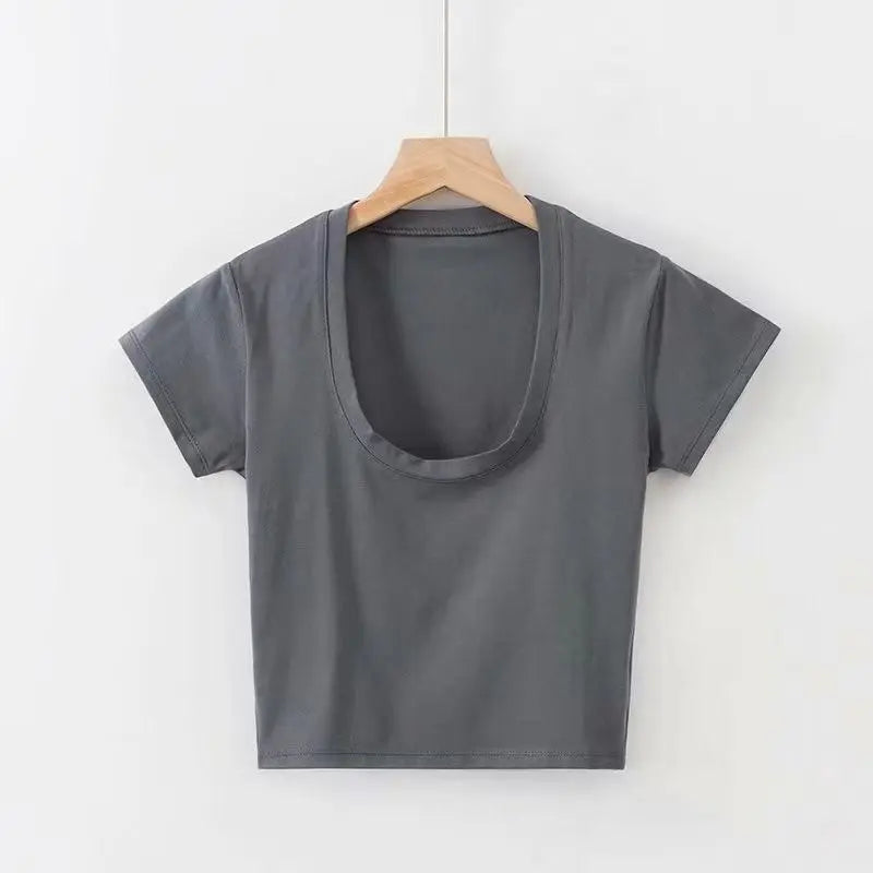 JEYONGZOOCN Damen Crop Top Slim