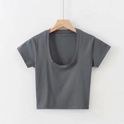 JEYONGZOOCN Damen Crop Top Slim