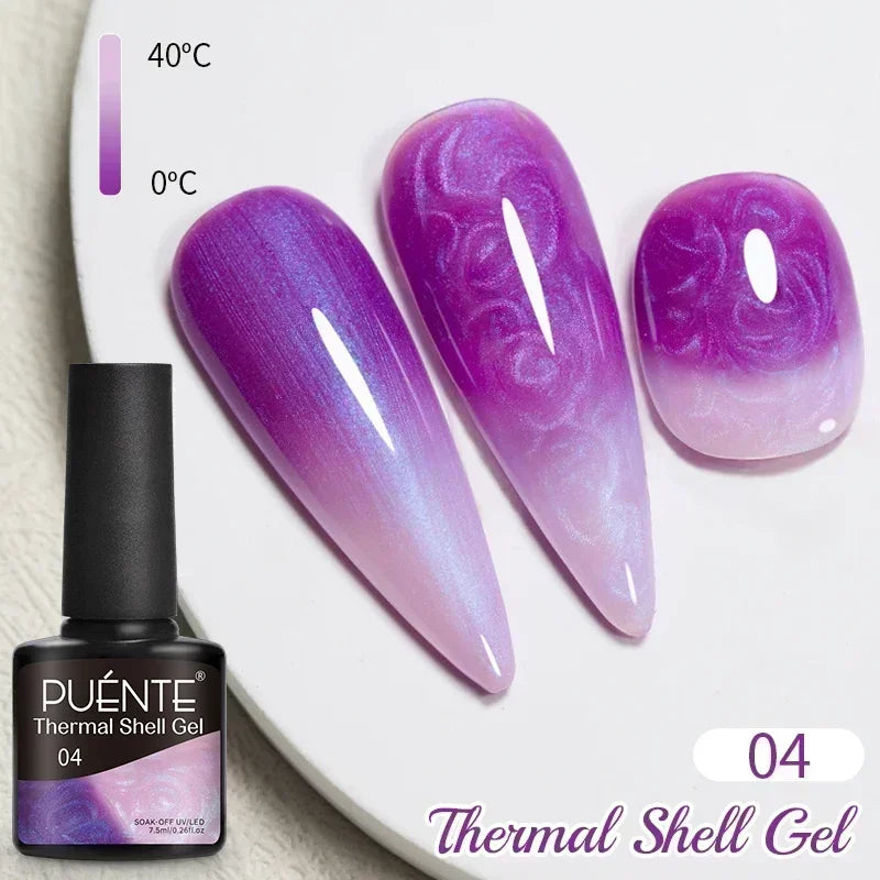 Puente Cat Eye Gel Fényes Kék