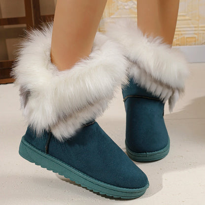 Bequeme Stiefel mit Flockobermaterial