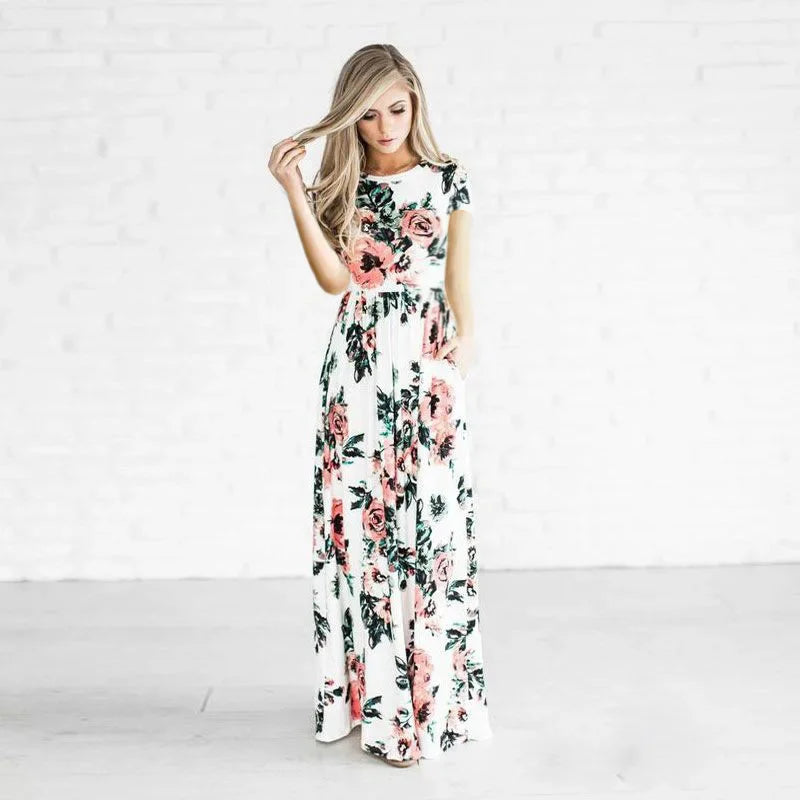 Liva Girl Nyári Boho Maxi Ruha
