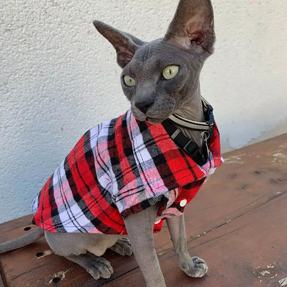 Kockás Macska Ruha WANGMEOW
