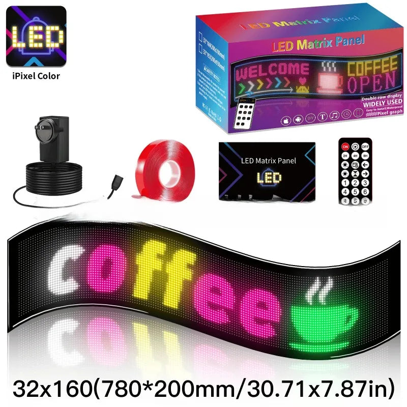 Programozható LED Kijelző Autó