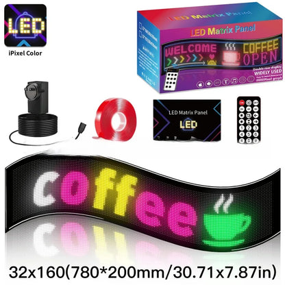 Programozható LED Kijelző Autó