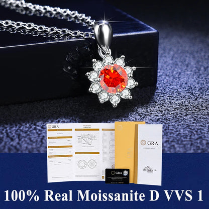 Moissanite Igazi Női Nyaklánc