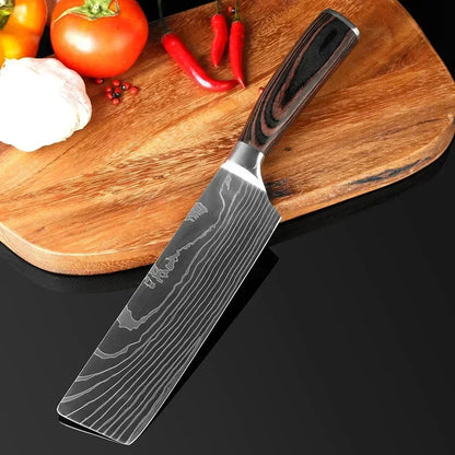 Damascus Konyhakés Éles Santoku