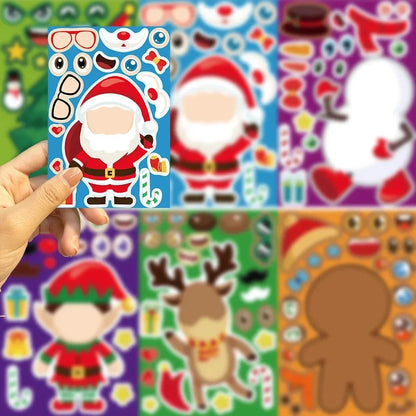 Karácsonyi Puzzle Matricák Diy