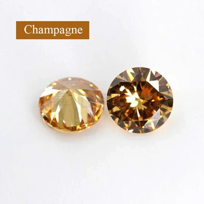 0.5-6ct Rare Colored Moissanite Loose Stone Real VVS1 Lab Grown Princess Crystal Yellow Pink Certified Heart Moissanite Diamonds - BAALAAZ