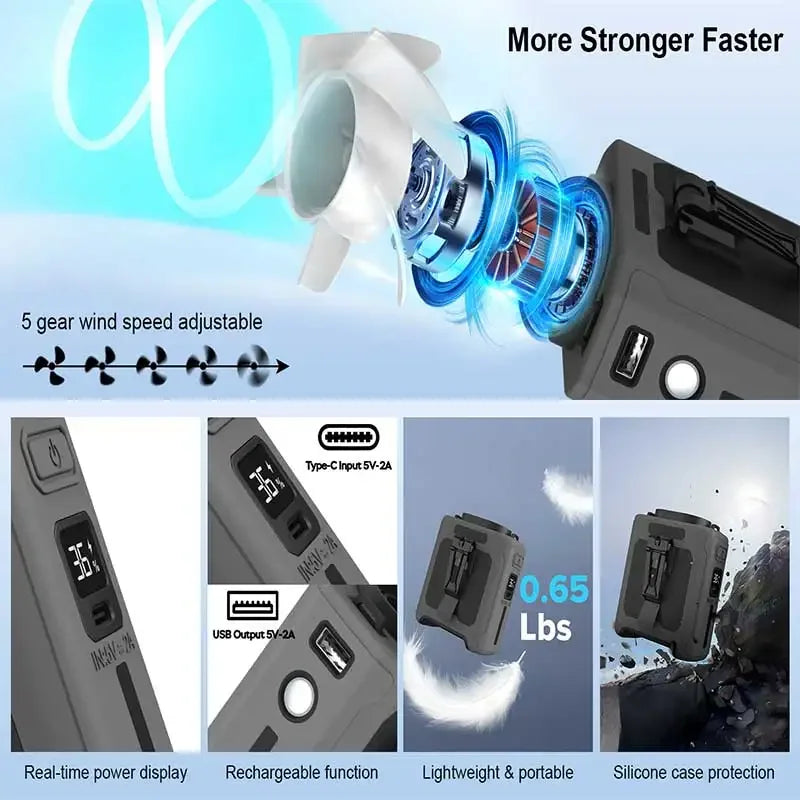 Derékventilátor LED Kültéri