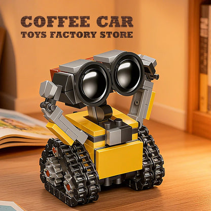 Disney Space Mini Robot MOC Építő Bricks Játékok - 217 Darabos Tracked Bot Modell Klasszikus Sci Fi Gyerekeknek
