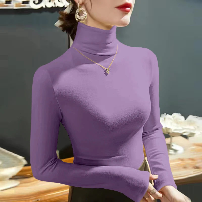 JEYONGZOOCN Turtleneck Warm Women
